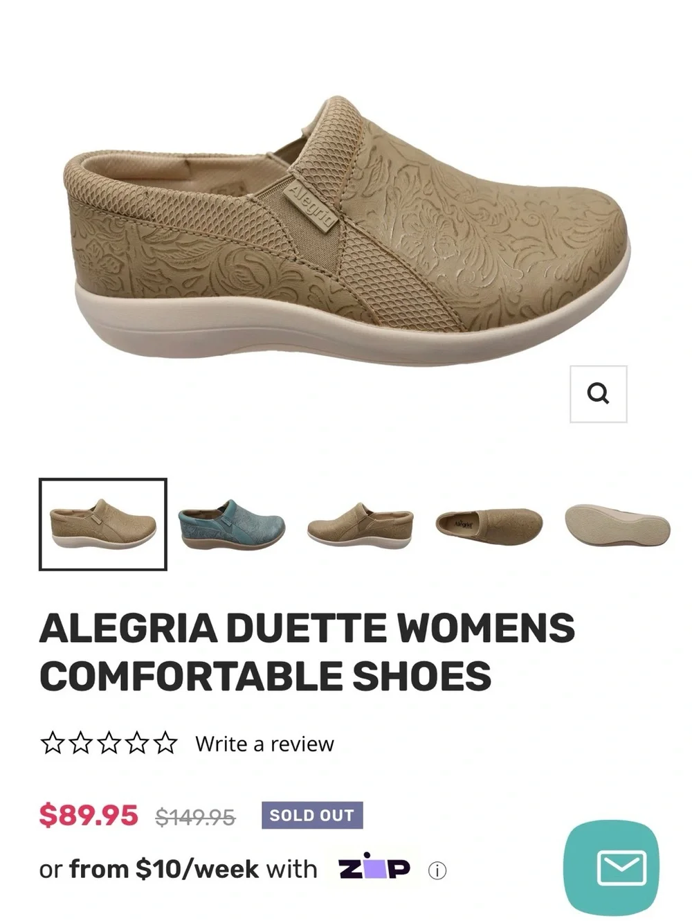 NWOT- ALEGRIA DUETTE WOMENS COMFORTABLE SHOES EU 36/ US 6